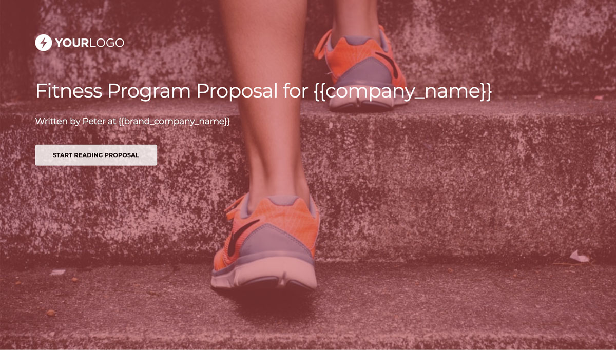 This [Free] Fitness Proposal Template Won 23M of Business for Personal