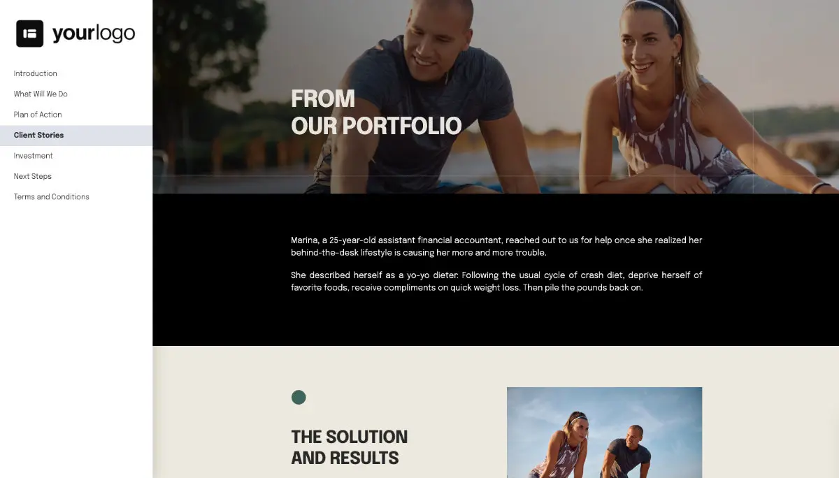 Fitness Proposal Template - Case study example