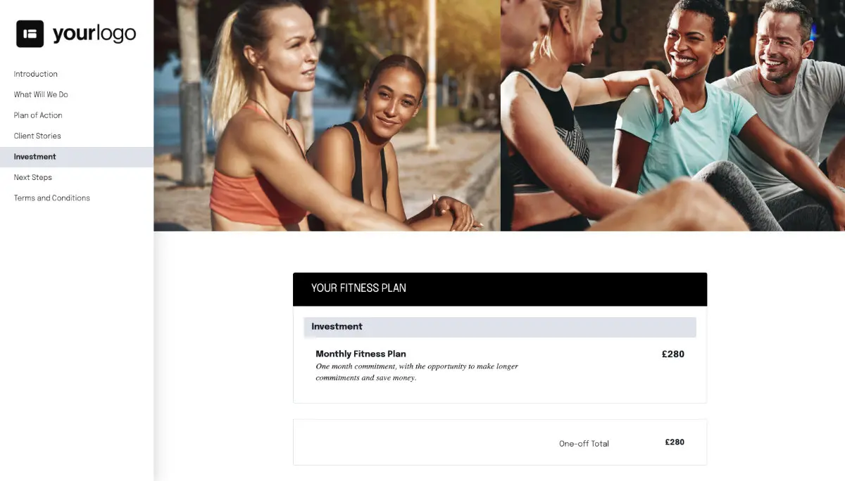 Fitness Proposal Template Slide 6