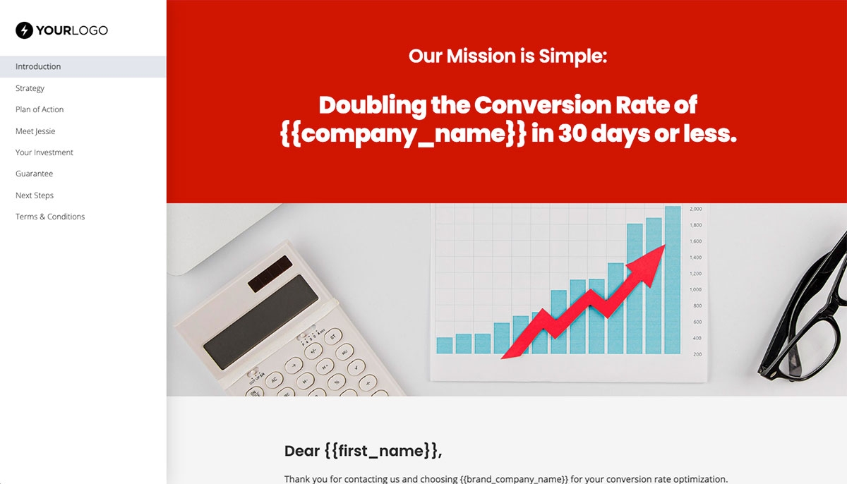 Conversion Rate Optimisation Proposal Template Slide 2