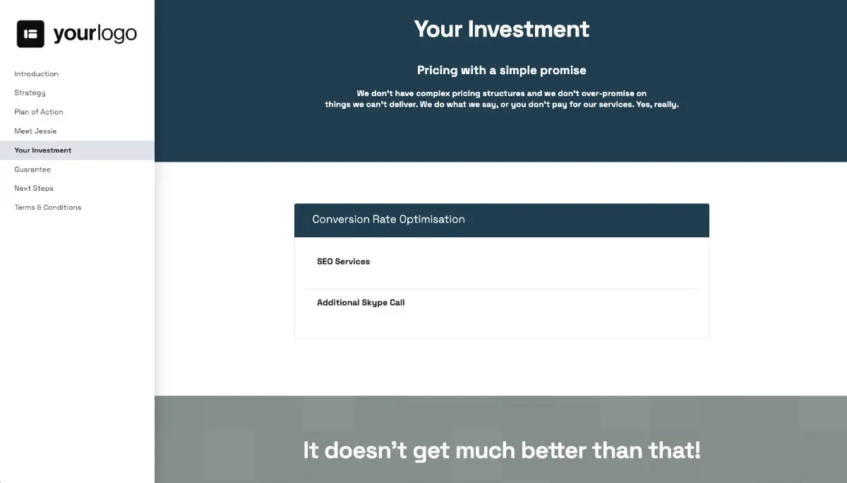 Conversion Rate Optimisation Proposal Template Slide 6