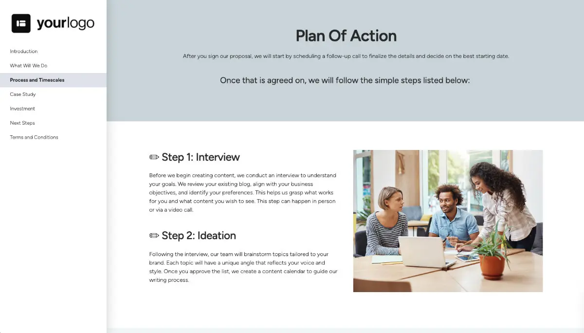 Freelance Writing Proposal Template Slide 4