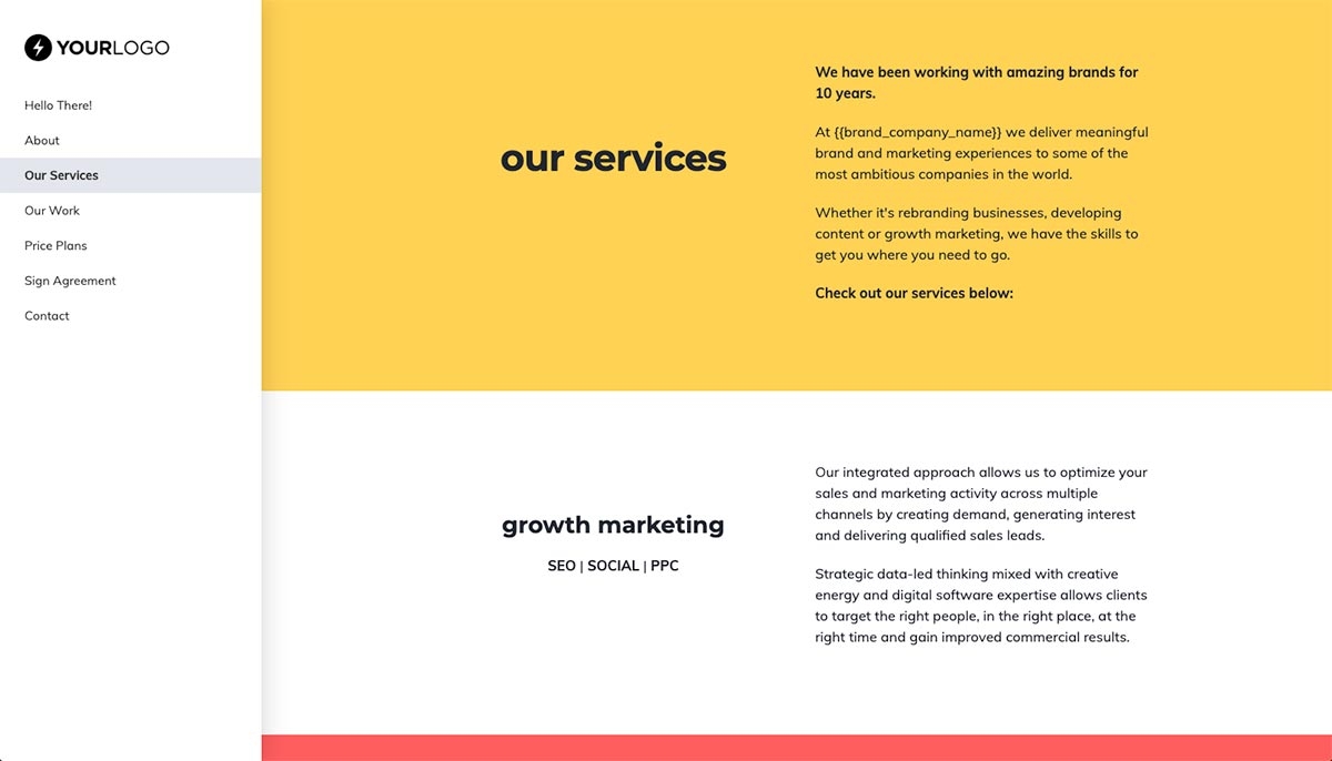 Marketing Agency Proposal Template - Process and timescales