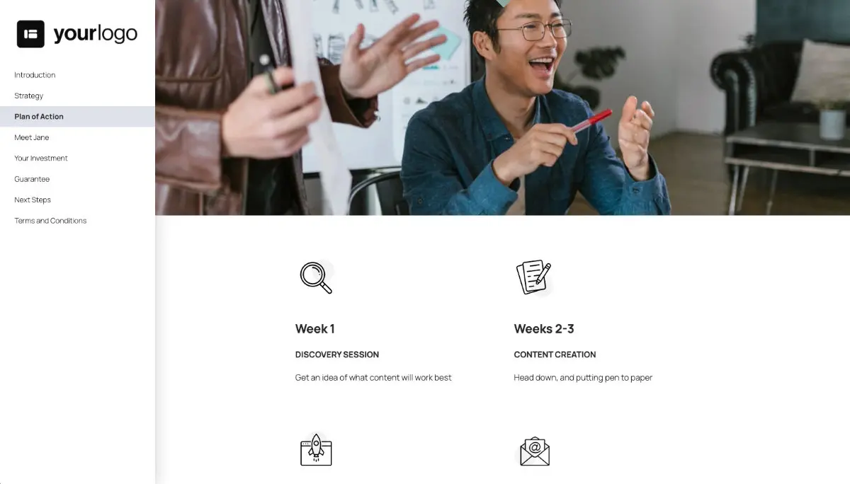Marketing Automation Proposal Template - Process and timescales