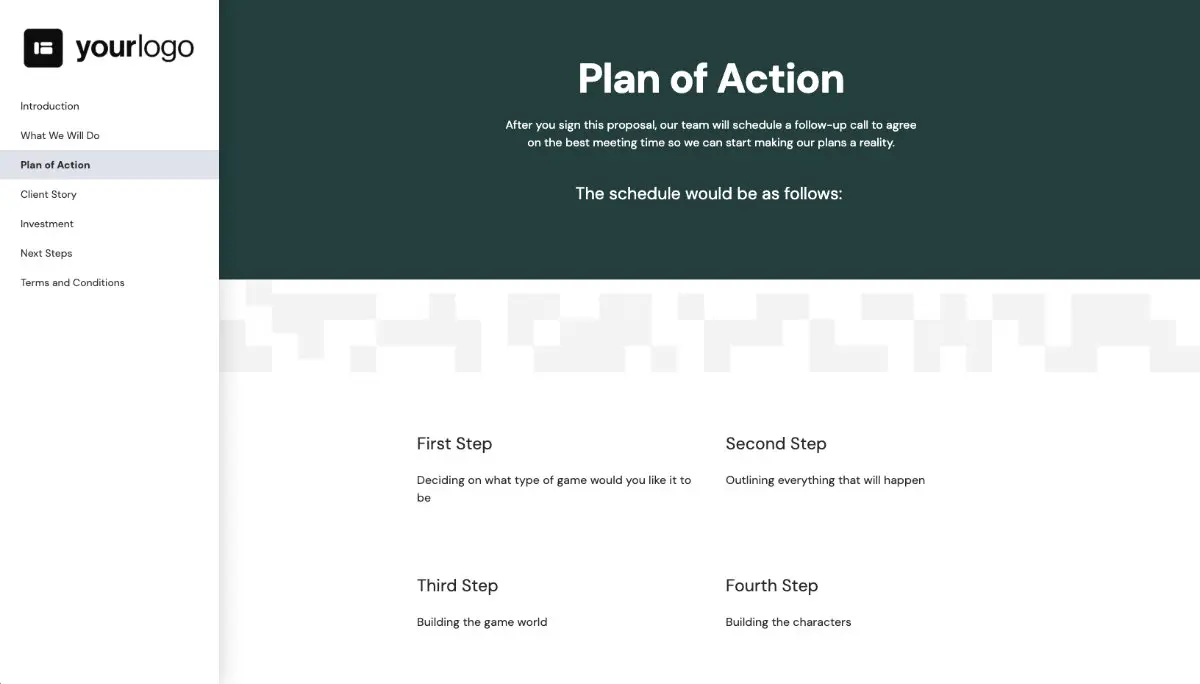 Narrative Proposal Template - Processes and timelines