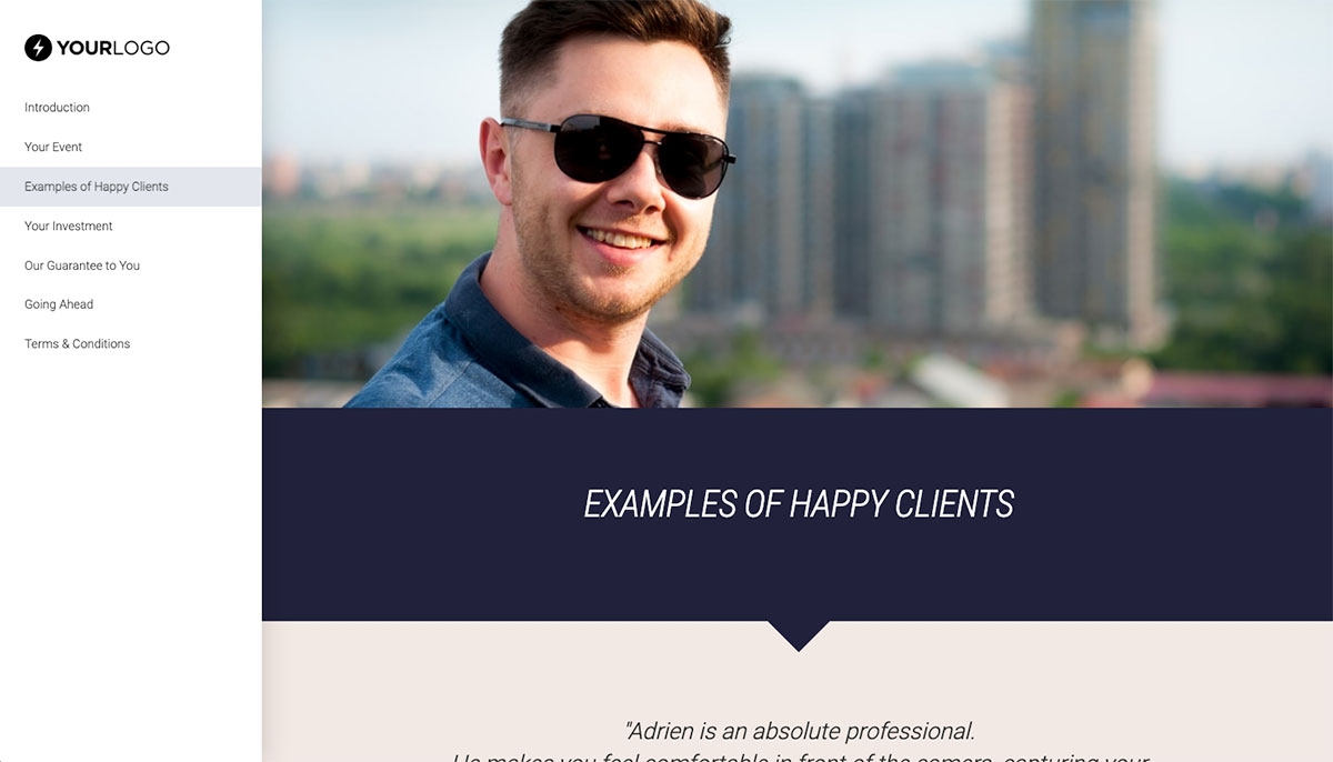 Photography Proposal Template - Case study example