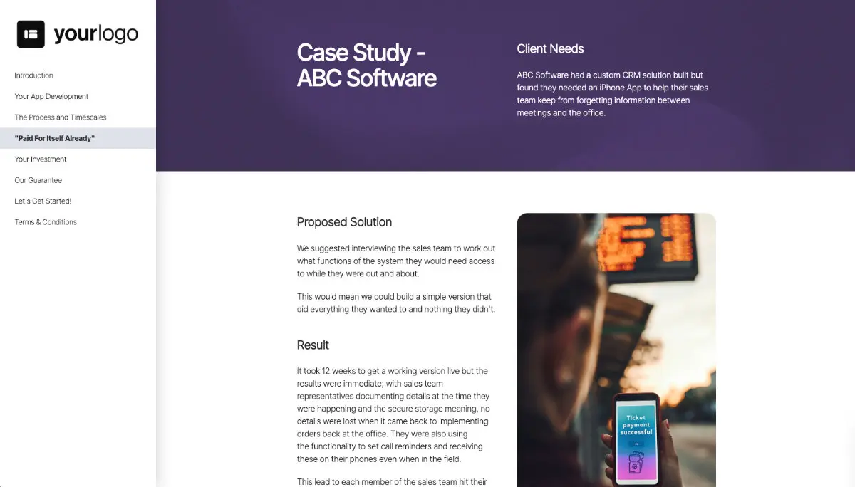 App Development Proposal Template Slide 5