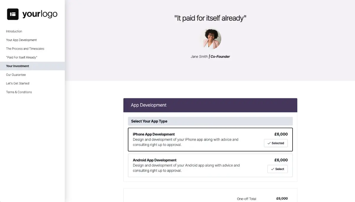 App Development Proposal Template Slide 6