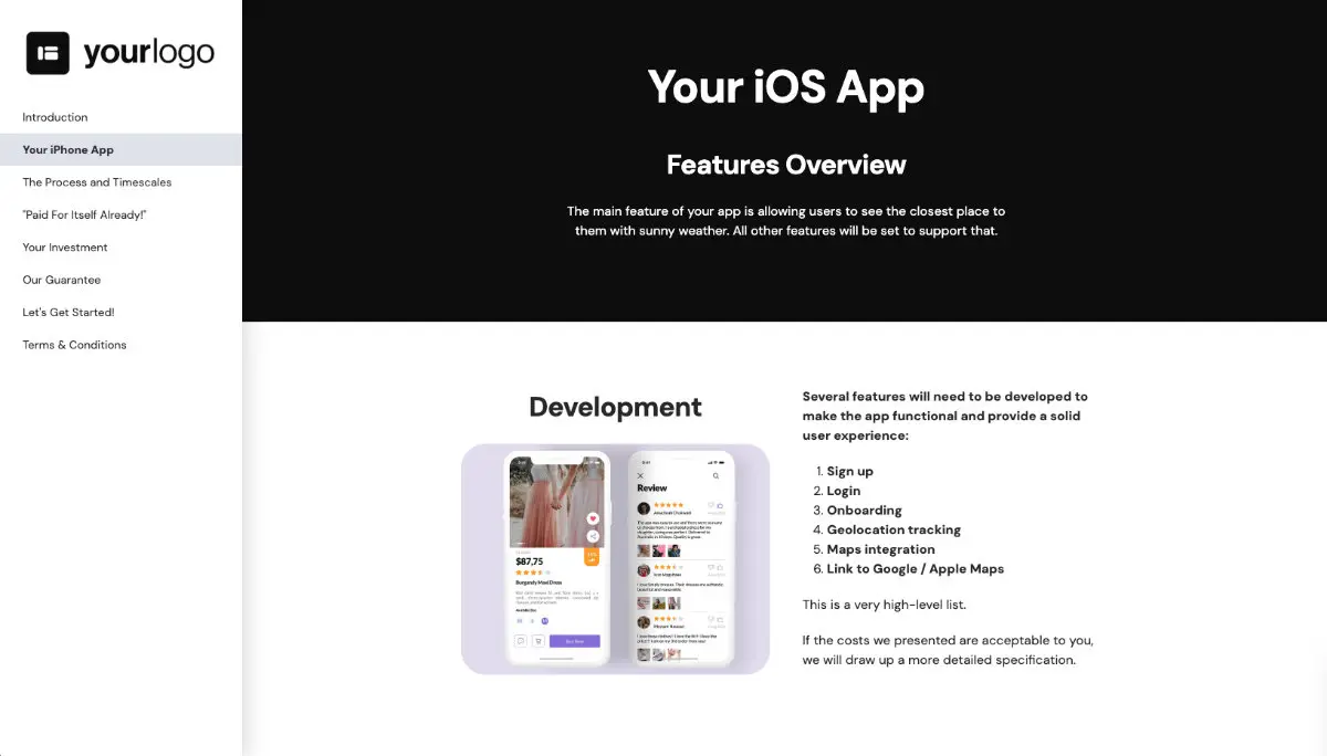 iPhone Mobile App Development Proposal Template Slide 3