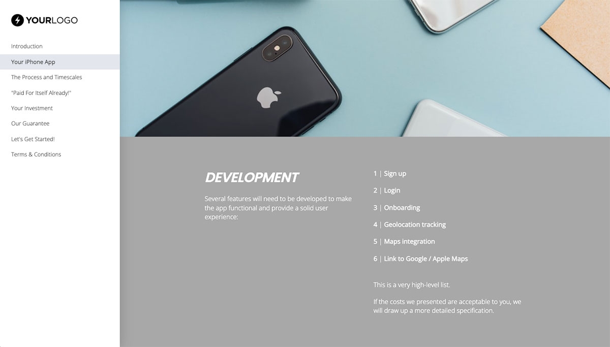 iPhone Mobile App Development Proposal Template Slide 3