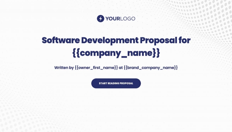 Free Software Development Proposal Template - Better Proposals