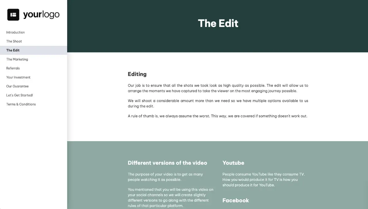 Corporate Video Proposal Template Slide 4
