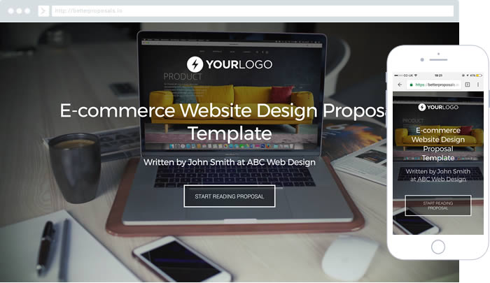 ecommerce web design proposal template