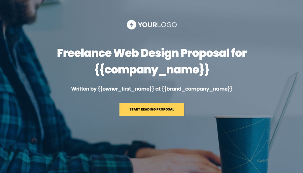 Freelance Web Design Proposal Template Slide 1