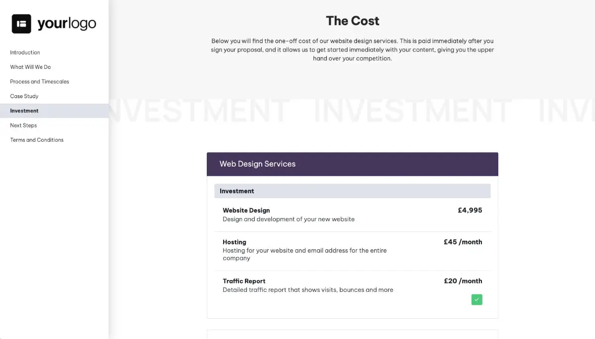 Small Business Web Design Proposal Template Slide 6
