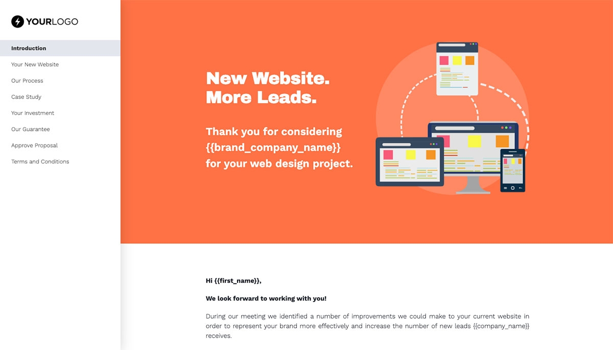 Website Design Proposal Template Slide 2