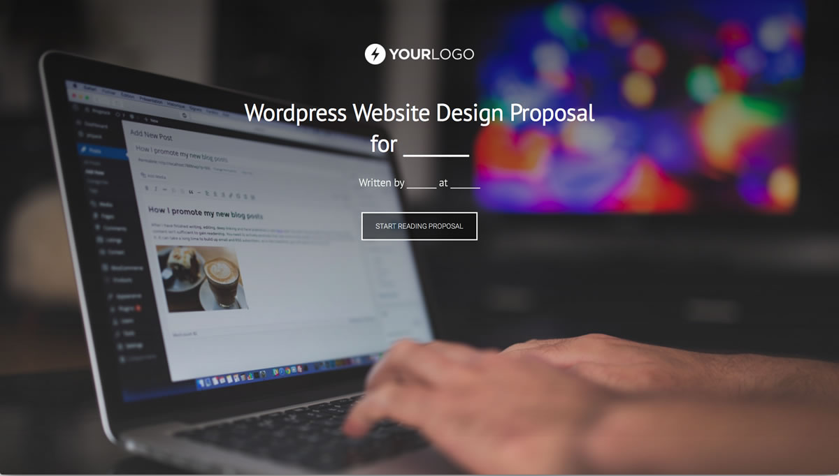 This Free WordPress Website Design Proposal Template Won $155M of