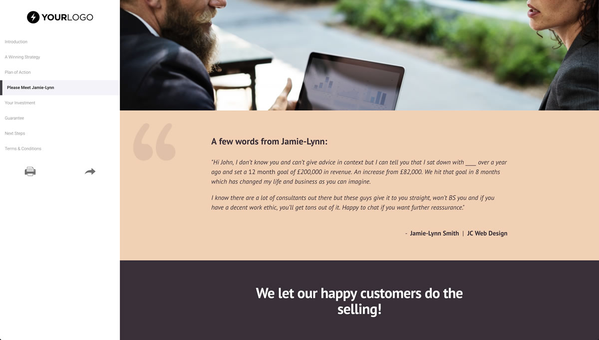 Business Consulting Quote Template Slide 5