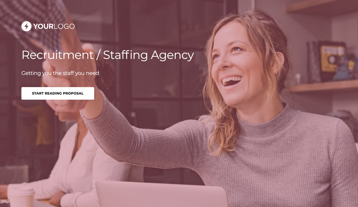 Staffing Agency Quote Template Slide 1