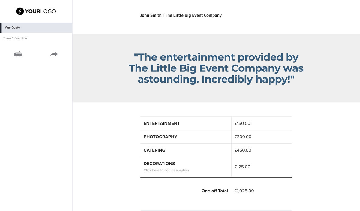 Event Coordinator Template from betterproposals.io