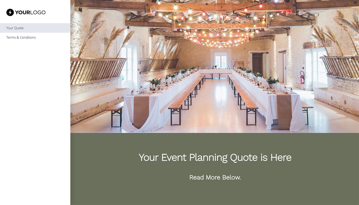 Event Planner Quote Template Slide 2