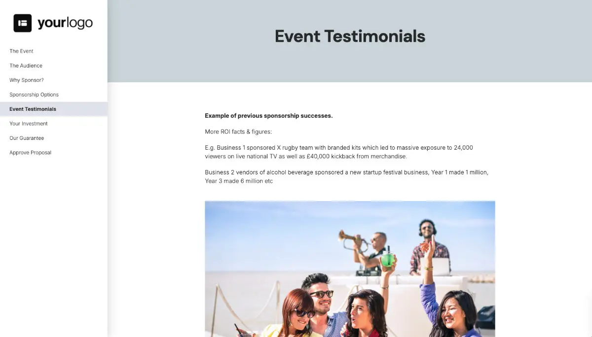 Event Sponsorship Quote Template Slide 6