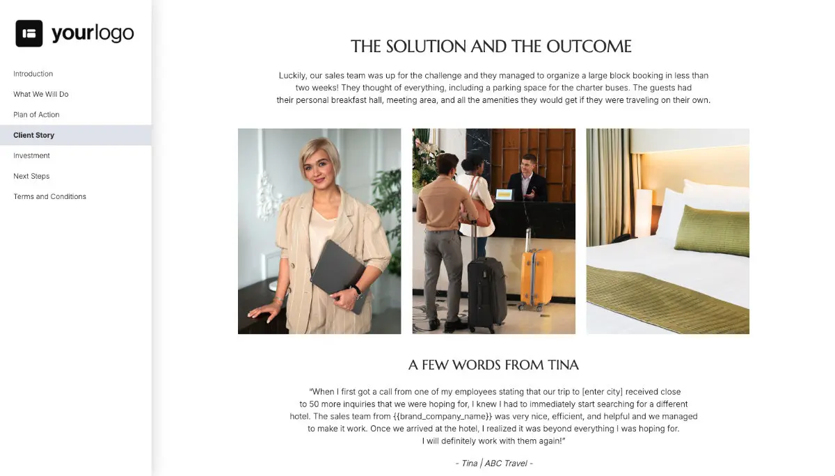 Hotel Groups Quote Template Slide 5