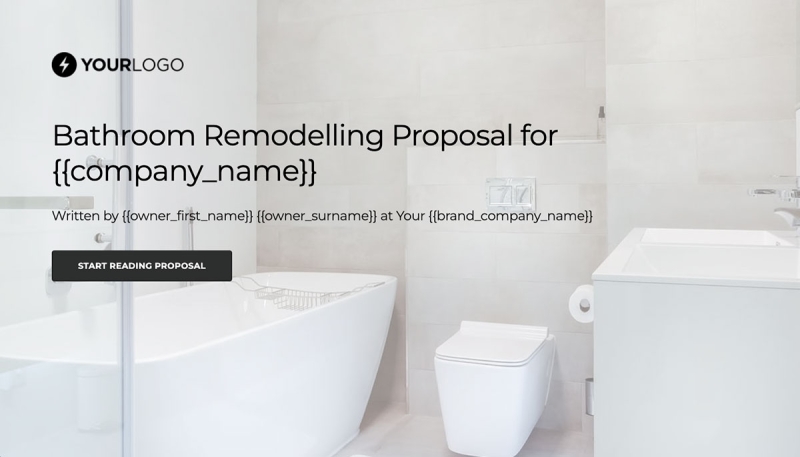 Bathroom Remodel Quote Template Slide 1