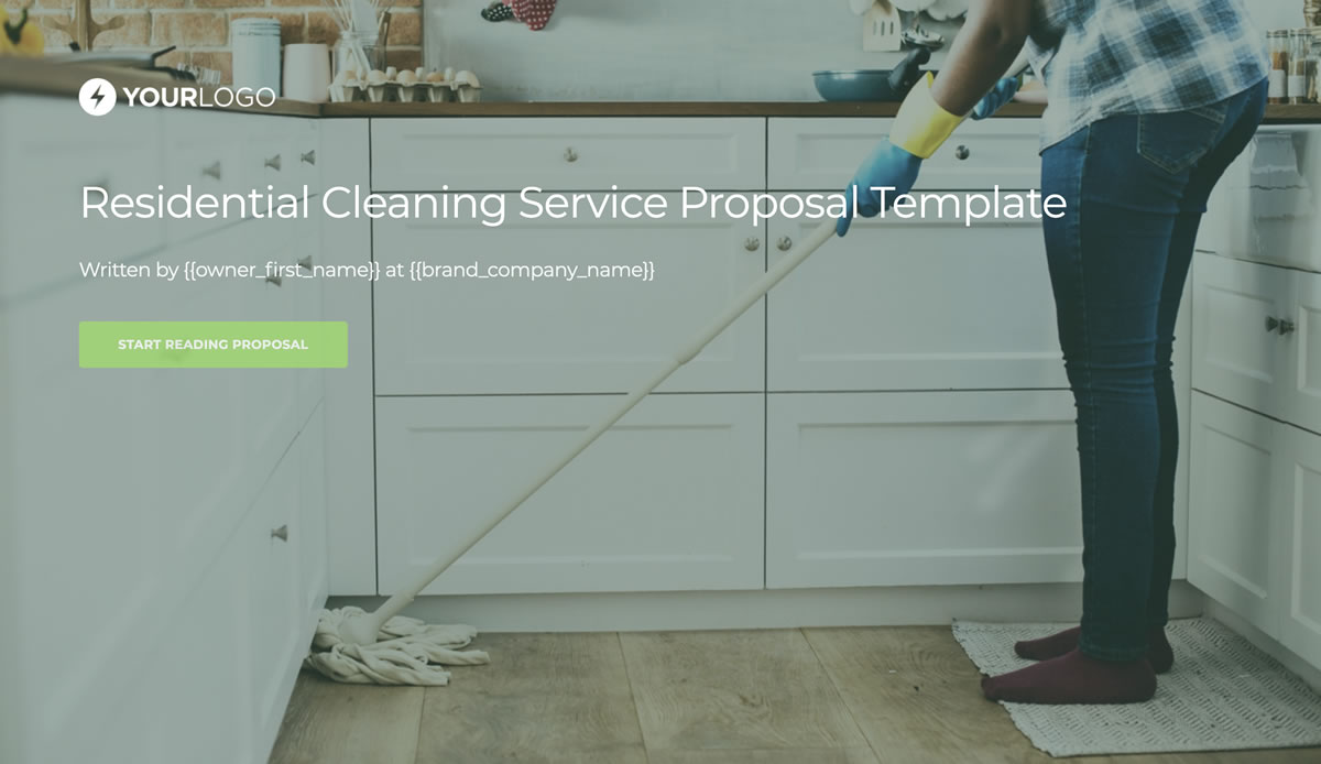 Cleaning Service Quote Template Slide 1