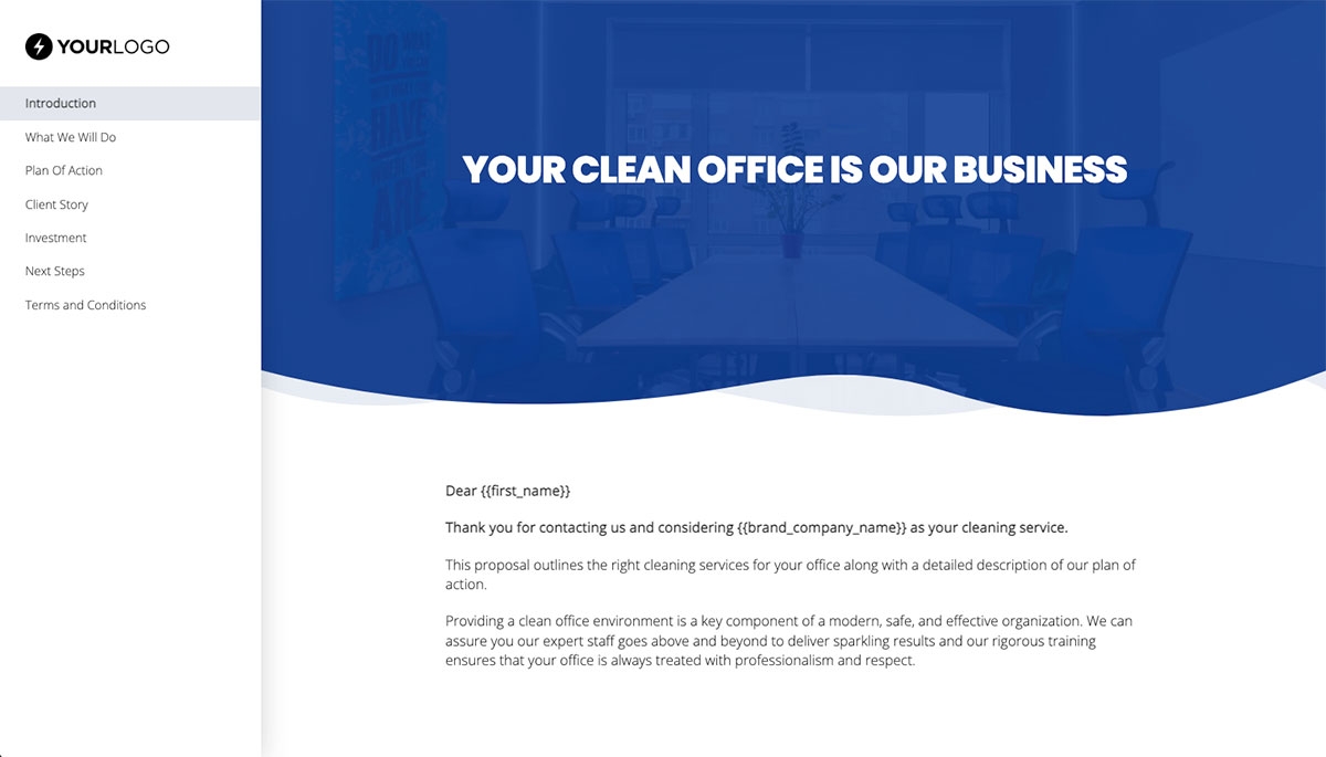 Commercial Cleaning Quote Template Slide 2