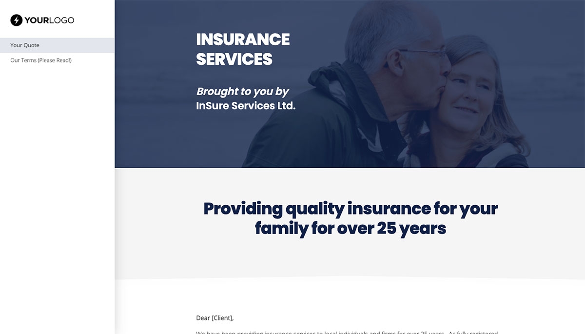Insurance Quote Template Slide 2