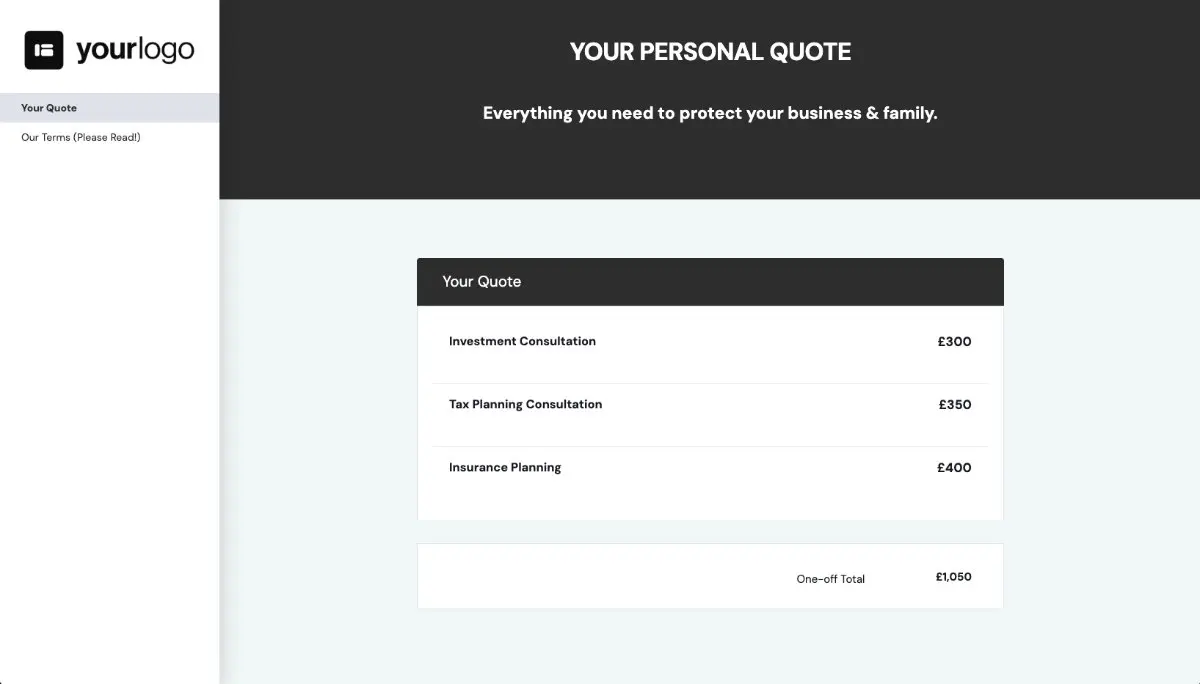 Insurance Quote Template Slide 3