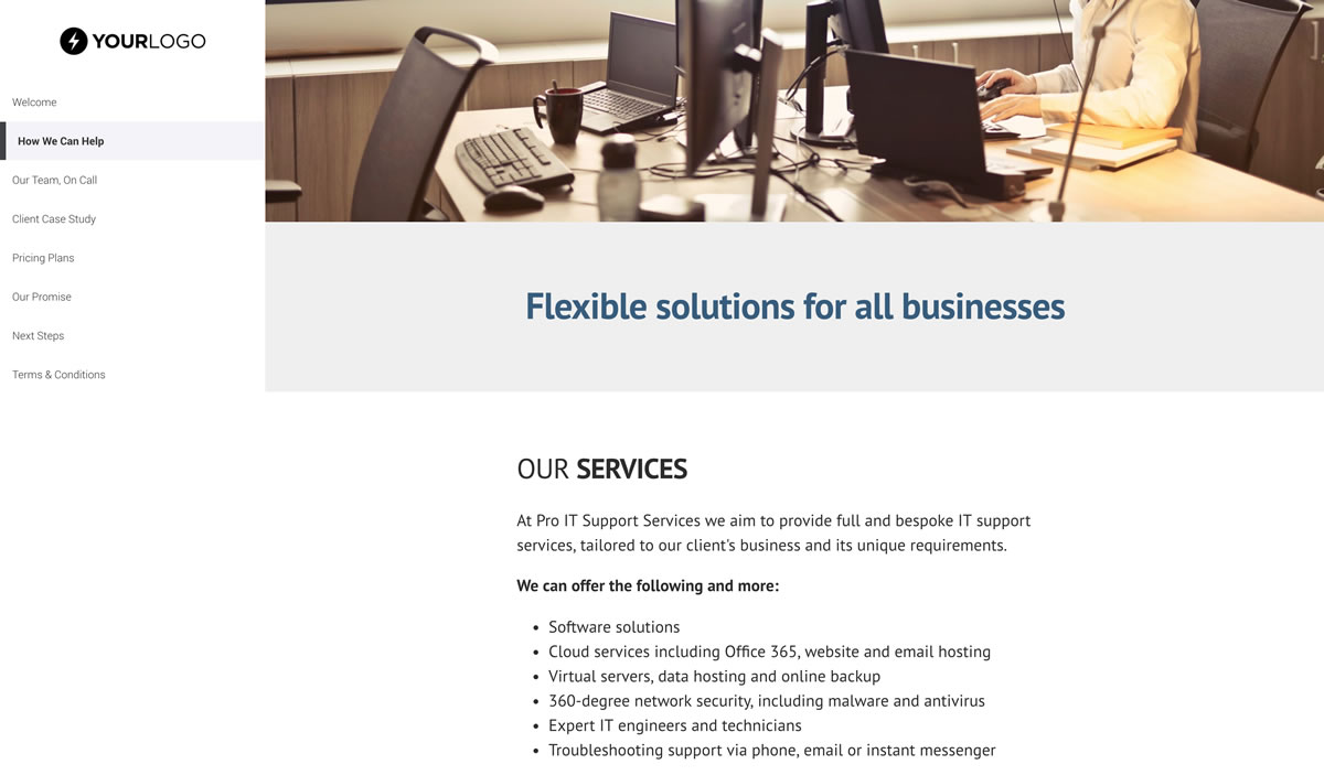 IT Support Services Quote Template Slide 3