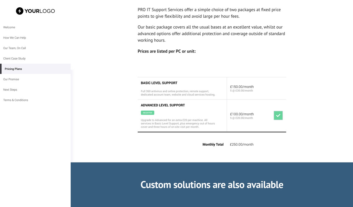 IT Support Services Quote Template Slide 6