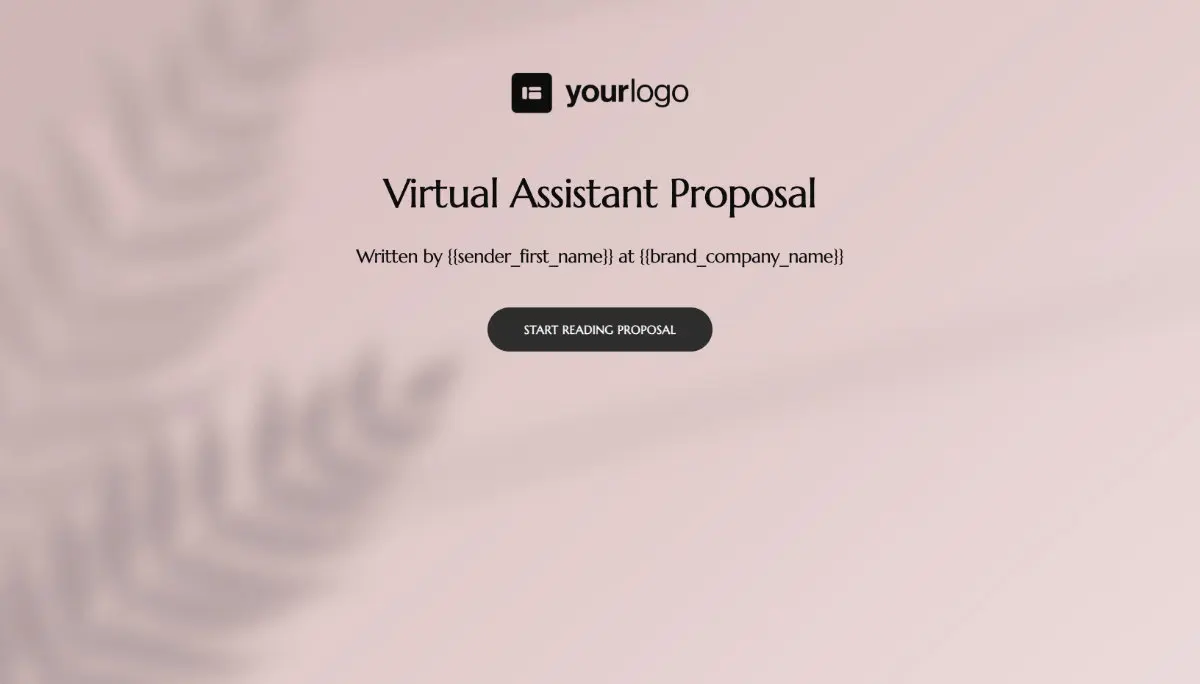 Virtual Assistant Quote Template Slide 1