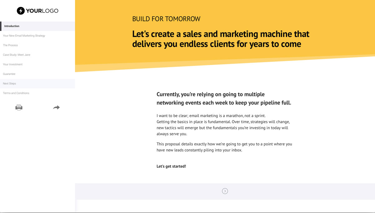 Email Marketing Quote Template Slide 2