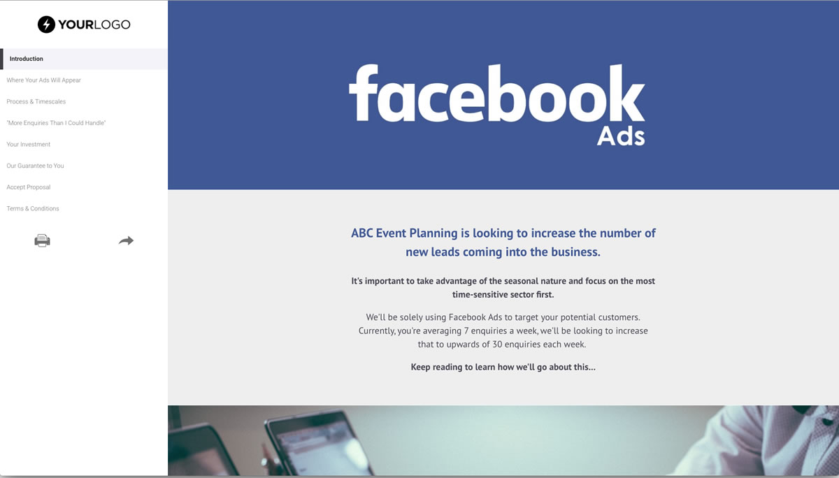 Facebook Ads Quote Template Slide 2