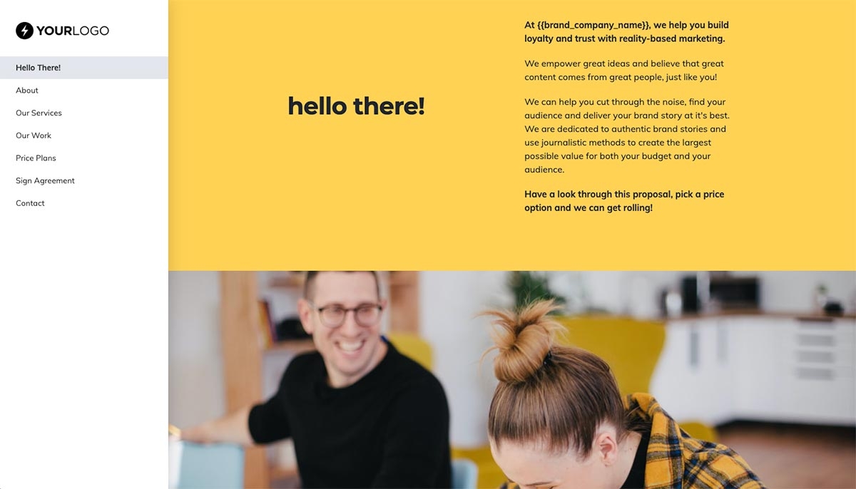 Marketing Agency Quote Template - Pre-Written Intro and Services Section