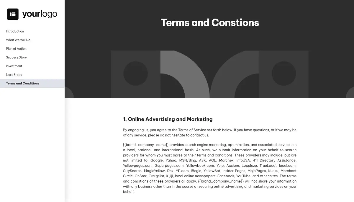 Marketing Plan Quote Template - Pre-Written Contract