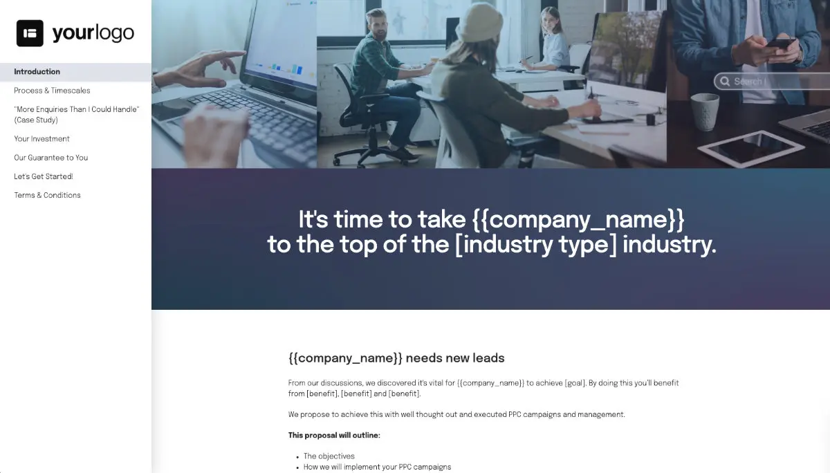 PPC Quote Template Slide 2