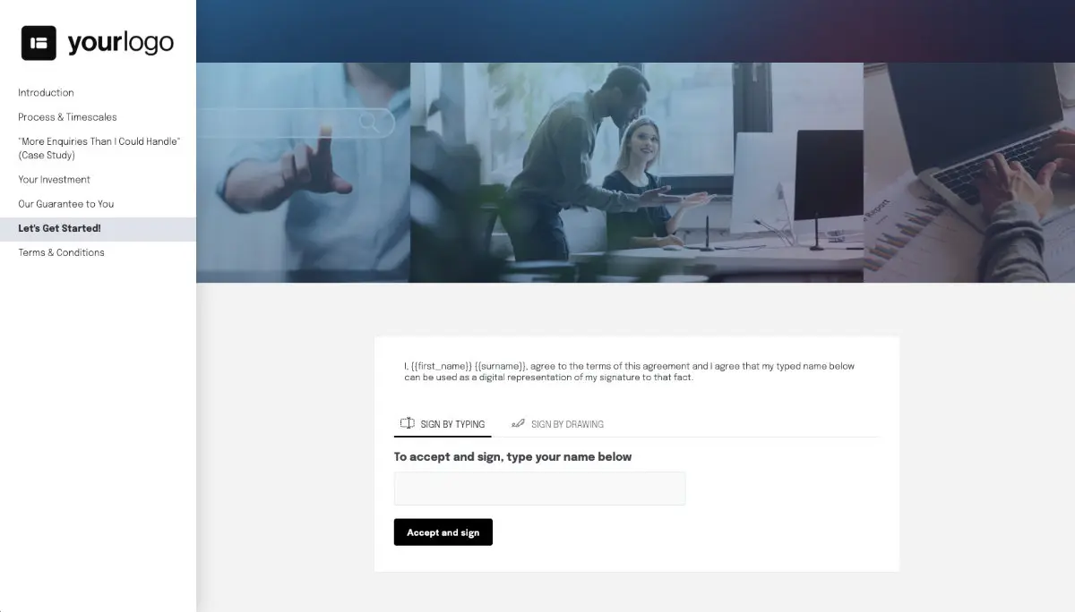 PPC Quote Template - Next Steps with Digital Signing