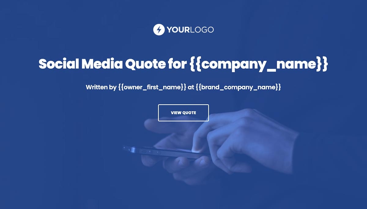 Social Media Quote Template - Visually Stunning Cover