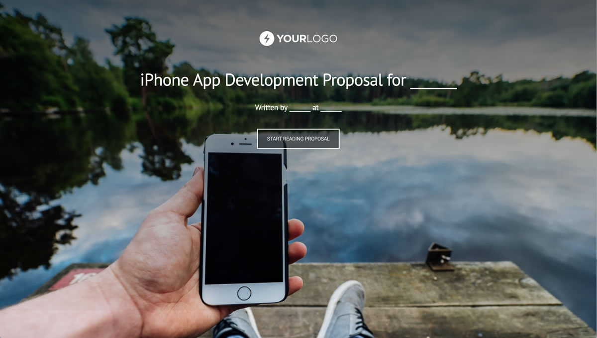 iPhone Mobile App Development Quote Template Slide 1