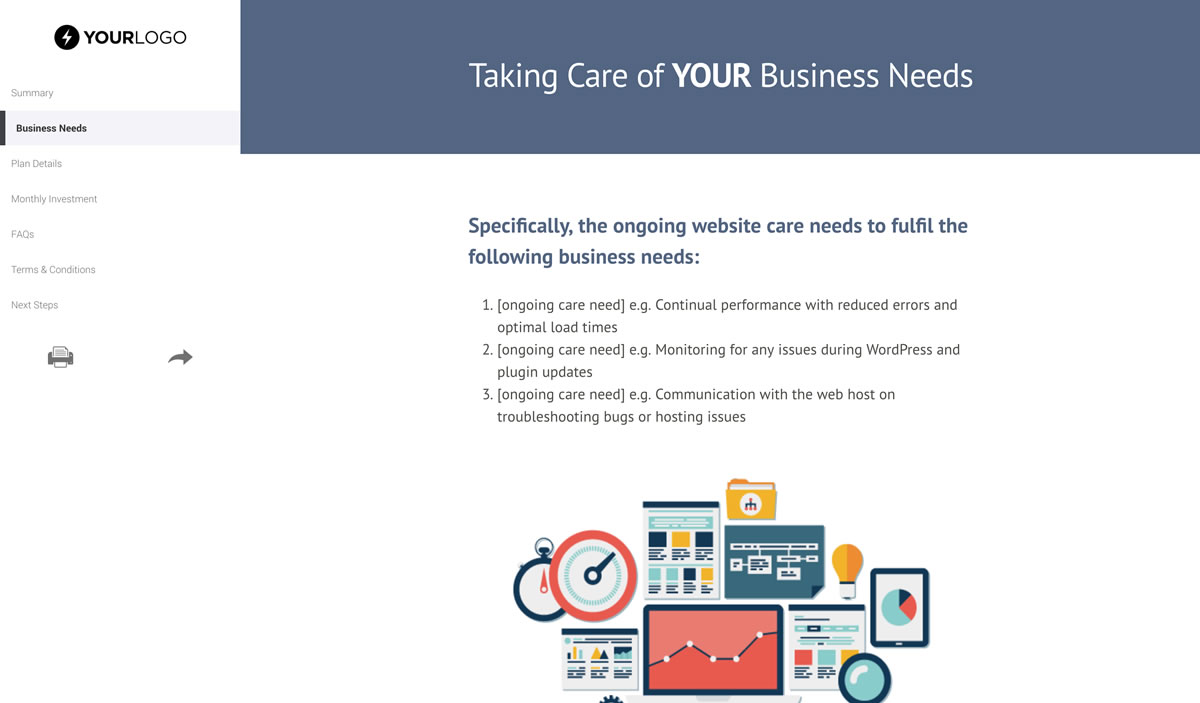 Website Support and Maintenance Quote Template Slide 3
