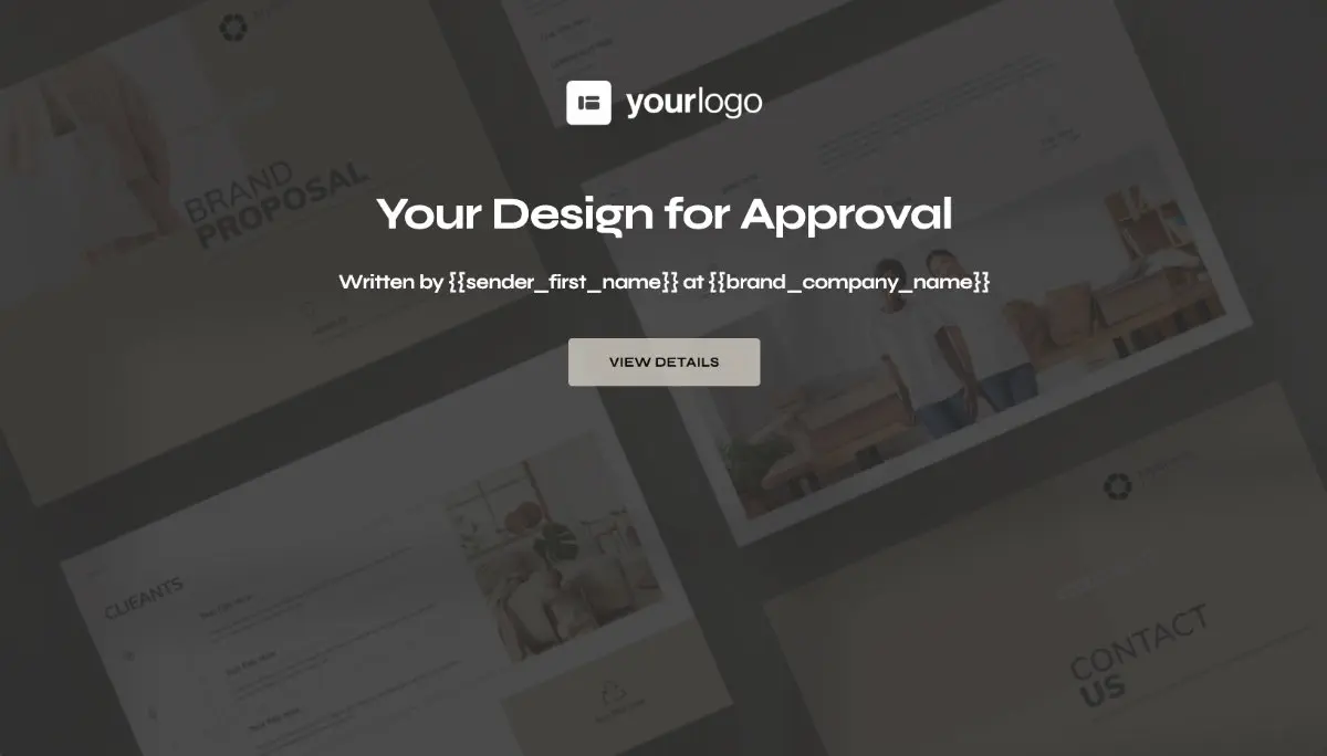 Design Approval Sign off Document Slide 1