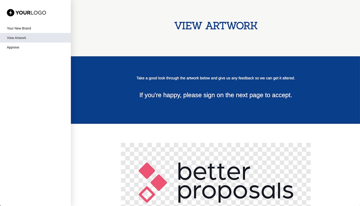 Design Approval Sign off Document - Presentation of Your Design