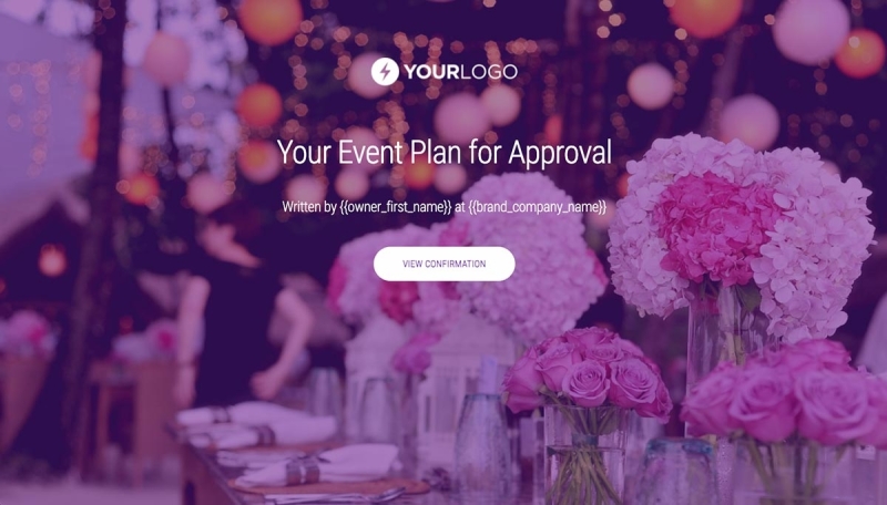 Event Plan Client Approval Slide 1