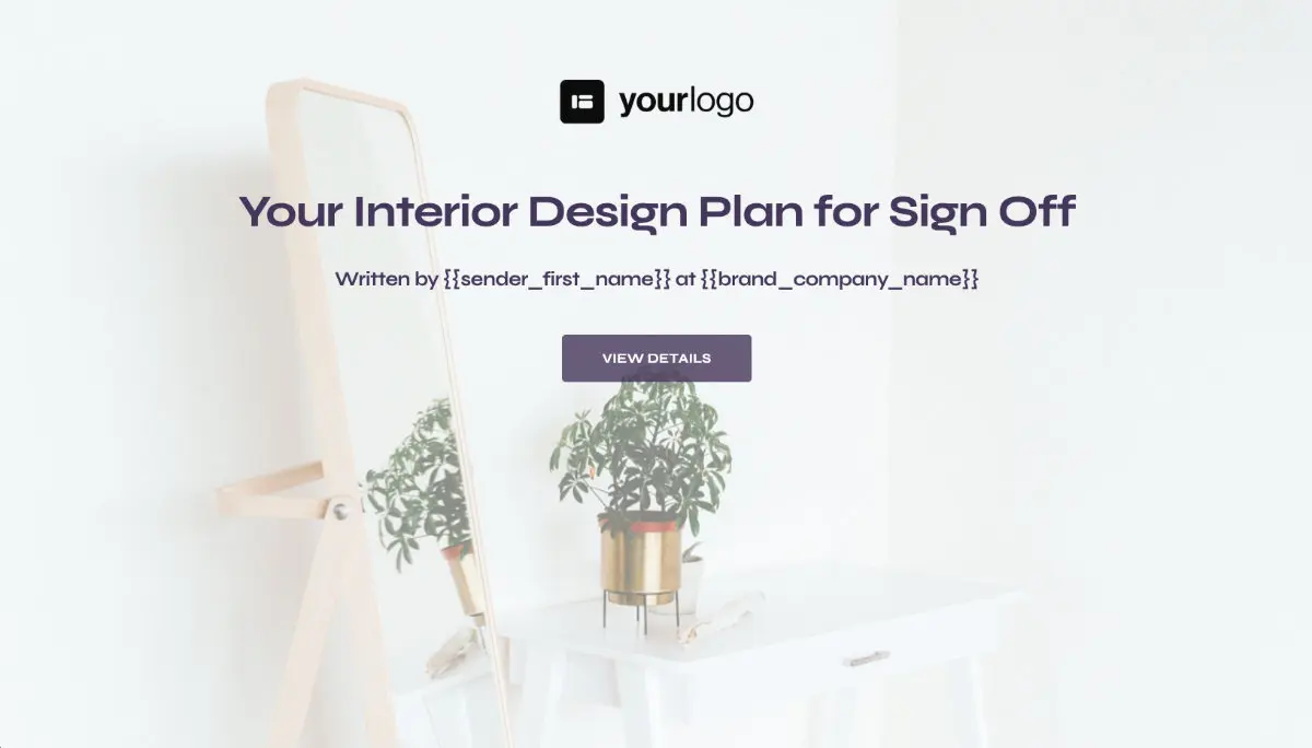 Interior Design Client Signoff - Visually Stunning Cover