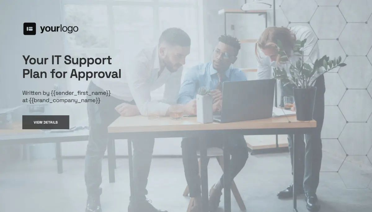 IT Project Plan Approval - Visually Stunning Cover