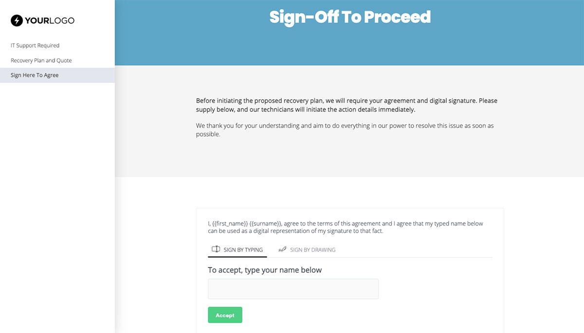 IT Project Plan Approval - Next Steps with Digital Signing